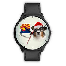 Load image into Gallery viewer, Australian Shepherd On Christmas Arizona Wrist Watch-Free Shipping