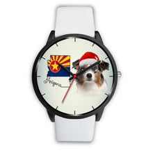 Load image into Gallery viewer, Australian Shepherd On Christmas Arizona Wrist Watch-Free Shipping