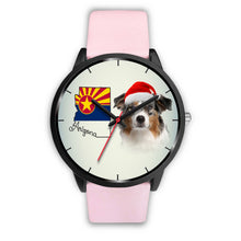 Load image into Gallery viewer, Australian Shepherd On Christmas Arizona Wrist Watch-Free Shipping