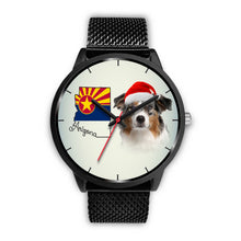 Load image into Gallery viewer, Australian Shepherd On Christmas Arizona Wrist Watch-Free Shipping