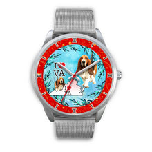 Load image into Gallery viewer, Amazing Basset Hound Dog Virginia Christmas Special Wrist Watch-Free Shipping