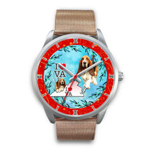 Load image into Gallery viewer, Amazing Basset Hound Dog Virginia Christmas Special Wrist Watch-Free Shipping