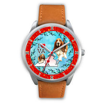 Load image into Gallery viewer, Amazing Basset Hound Dog Virginia Christmas Special Wrist Watch-Free Shipping