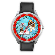 Load image into Gallery viewer, Amazing Basset Hound Dog Virginia Christmas Special Wrist Watch-Free Shipping