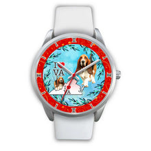 Load image into Gallery viewer, Amazing Basset Hound Dog Virginia Christmas Special Wrist Watch-Free Shipping