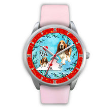 Load image into Gallery viewer, Amazing Basset Hound Dog Virginia Christmas Special Wrist Watch-Free Shipping