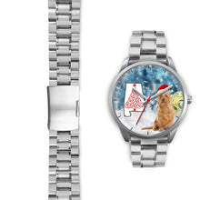 Load image into Gallery viewer, Australian Terrier On Christmas Alabama Wrist Watch-Free Shipping