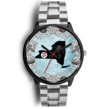 Load image into Gallery viewer, Black Labrador Dog New York Christmas Special Wrist Watch-Free Shipping