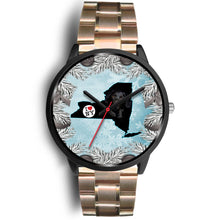 Load image into Gallery viewer, Black Labrador Dog New York Christmas Special Wrist Watch-Free Shipping