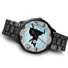 Load image into Gallery viewer, Black Labrador Dog New York Christmas Special Wrist Watch-Free Shipping