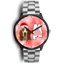 Load image into Gallery viewer, Basset Hound On Christmas Alabama Wrist Watch-Free Shipping