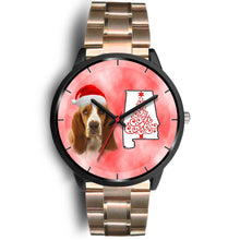 Load image into Gallery viewer, Basset Hound On Christmas Alabama Wrist Watch-Free Shipping