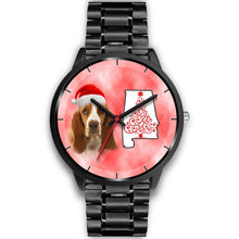 Load image into Gallery viewer, Basset Hound On Christmas Alabama Wrist Watch-Free Shipping