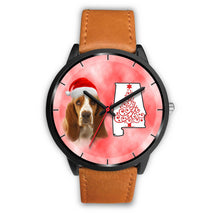 Load image into Gallery viewer, Basset Hound On Christmas Alabama Wrist Watch-Free Shipping