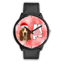 Load image into Gallery viewer, Basset Hound On Christmas Alabama Wrist Watch-Free Shipping