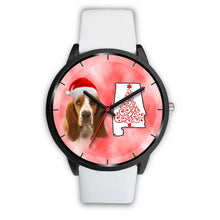 Load image into Gallery viewer, Basset Hound On Christmas Alabama Wrist Watch-Free Shipping