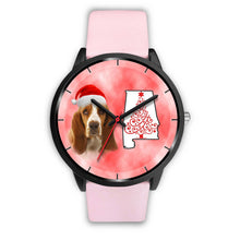 Load image into Gallery viewer, Basset Hound On Christmas Alabama Wrist Watch-Free Shipping
