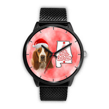 Load image into Gallery viewer, Basset Hound On Christmas Alabama Wrist Watch-Free Shipping