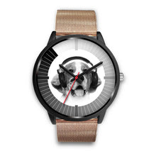 Load image into Gallery viewer, Beagle Dog Christmas Special Black Wrist Watch-Free Shipping