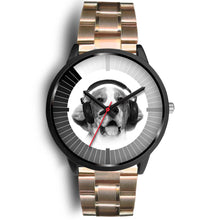 Load image into Gallery viewer, Beagle Dog Christmas Special Black Wrist Watch-Free Shipping