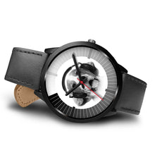 Load image into Gallery viewer, Beagle Dog Christmas Special Black Wrist Watch-Free Shipping