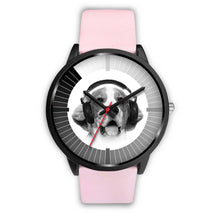 Load image into Gallery viewer, Beagle Dog Christmas Special Black Wrist Watch-Free Shipping