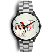 Load image into Gallery viewer, Beagle Dog On Christmas Alabama Wrist Watch-Free Shipping