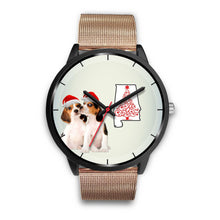 Load image into Gallery viewer, Beagle Dog On Christmas Alabama Wrist Watch-Free Shipping