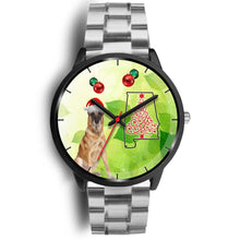 Load image into Gallery viewer, Belgian Malinois Dog On Christmas Alabama Wrist Watch-Free Shipping