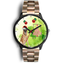 Load image into Gallery viewer, Belgian Malinois Dog On Christmas Alabama Wrist Watch-Free Shipping