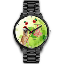Load image into Gallery viewer, Belgian Malinois Dog On Christmas Alabama Wrist Watch-Free Shipping