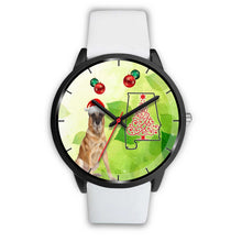 Load image into Gallery viewer, Belgian Malinois Dog On Christmas Alabama Wrist Watch-Free Shipping
