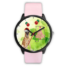 Load image into Gallery viewer, Belgian Malinois Dog On Christmas Alabama Wrist Watch-Free Shipping