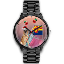 Load image into Gallery viewer, Belgian Malinois Dog On Christmas Arizona Wrist Watch-Free Shipping
