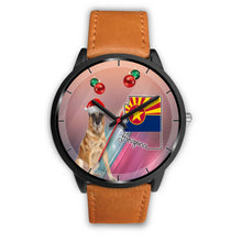 Load image into Gallery viewer, Belgian Malinois Dog On Christmas Arizona Wrist Watch-Free Shipping