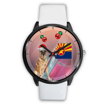 Load image into Gallery viewer, Belgian Malinois Dog On Christmas Arizona Wrist Watch-Free Shipping