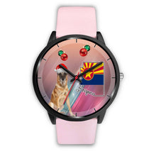 Load image into Gallery viewer, Belgian Malinois Dog On Christmas Arizona Wrist Watch-Free Shipping