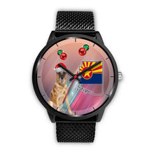 Load image into Gallery viewer, Belgian Malinois Dog On Christmas Arizona Wrist Watch-Free Shipping