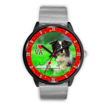 Load image into Gallery viewer, Border Collie Dog Virginia Christmas Special Wrist Watch-Free Shipping