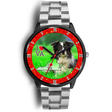 Load image into Gallery viewer, Border Collie Dog Virginia Christmas Special Wrist Watch-Free Shipping