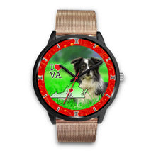 Load image into Gallery viewer, Border Collie Dog Virginia Christmas Special Wrist Watch-Free Shipping