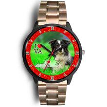Load image into Gallery viewer, Border Collie Dog Virginia Christmas Special Wrist Watch-Free Shipping