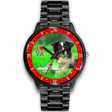 Load image into Gallery viewer, Border Collie Dog Virginia Christmas Special Wrist Watch-Free Shipping
