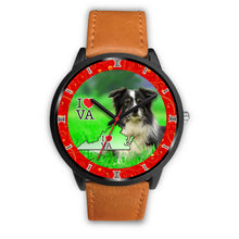 Load image into Gallery viewer, Border Collie Dog Virginia Christmas Special Wrist Watch-Free Shipping