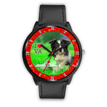 Load image into Gallery viewer, Border Collie Dog Virginia Christmas Special Wrist Watch-Free Shipping