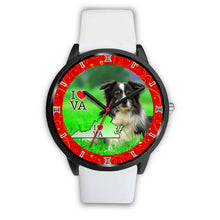 Load image into Gallery viewer, Border Collie Dog Virginia Christmas Special Wrist Watch-Free Shipping