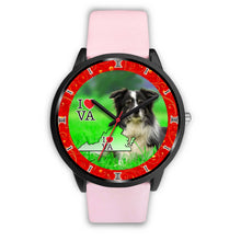 Load image into Gallery viewer, Border Collie Dog Virginia Christmas Special Wrist Watch-Free Shipping