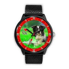 Load image into Gallery viewer, Border Collie Dog Virginia Christmas Special Wrist Watch-Free Shipping