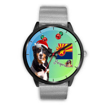Load image into Gallery viewer, Bernese Mountain Dog On Christmas Arizona Wrist Watch-Free Shipping