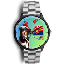 Load image into Gallery viewer, Bernese Mountain Dog On Christmas Arizona Wrist Watch-Free Shipping